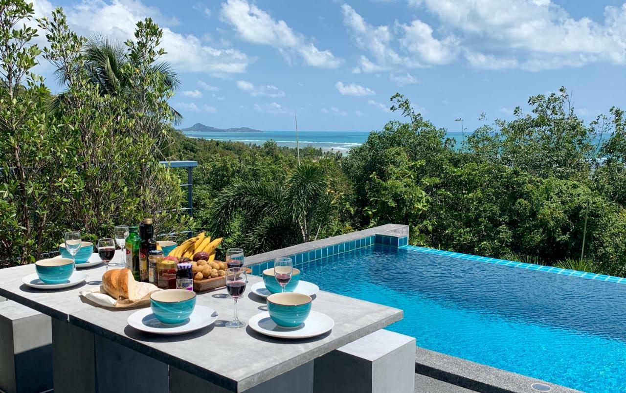 Ko Samui Seaview Pool Villa Seren With Car レームセットビーチ エクステリア 写真